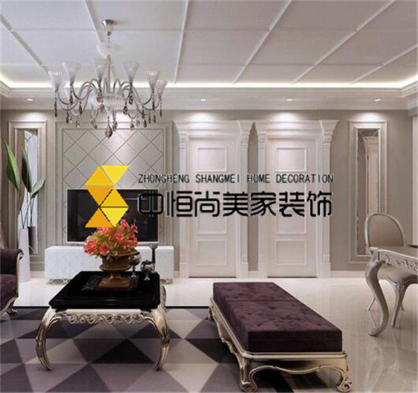 西安装修公司-客厅有门怎么装修 客厅隐形门设计方案