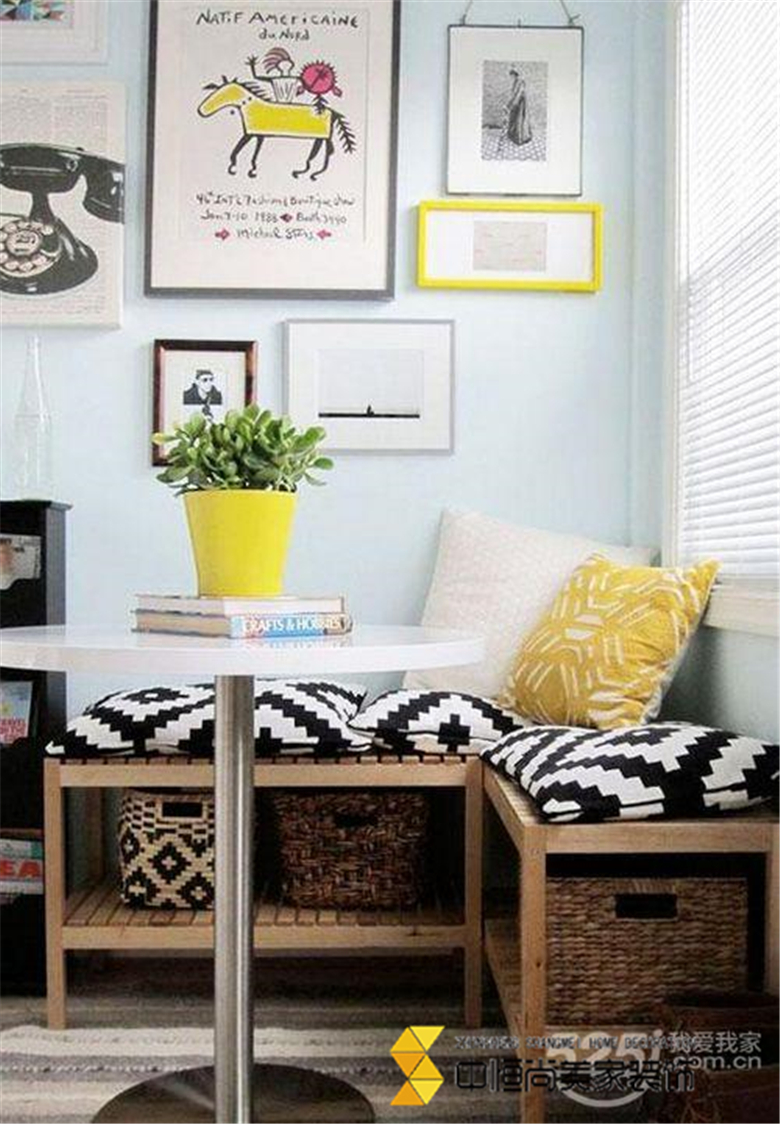 西安装修公司|小餐厅配小圆桌 温馨就在方寸之间