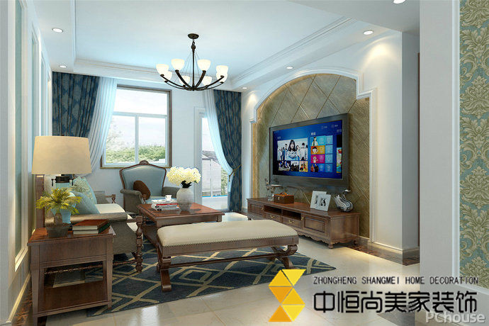 西安装饰公司,巧搭彩色布艺 把你客厅氛围活泼起来