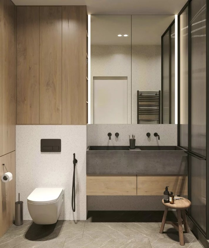 卫生间这样设计也太美了！