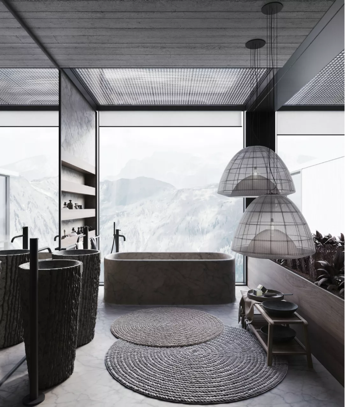 卫生间这样设计也太美了！