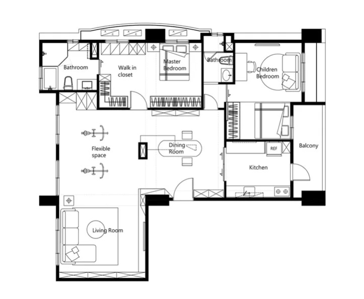 撞色搭配案例分享 | 清新简约风