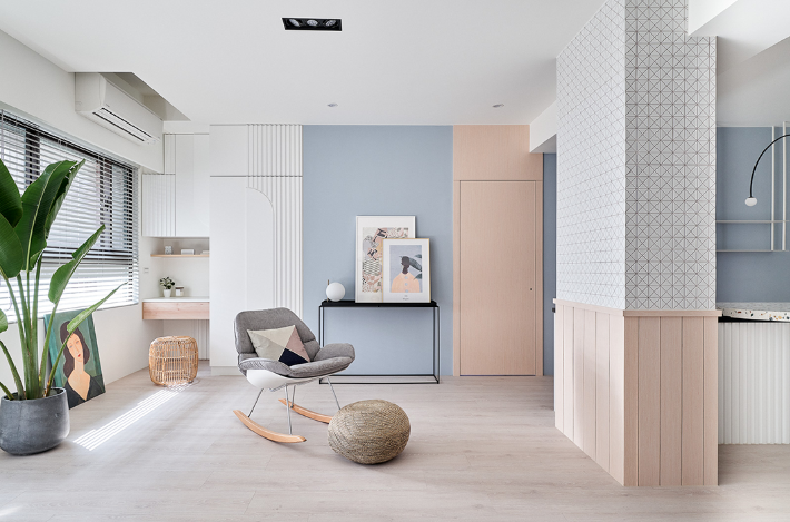 撞色搭配案例分享 | 清新简约风