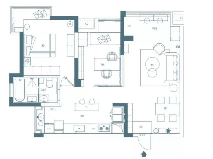 78㎡的小户型北欧现代混搭案例 | 一点都不杂乱