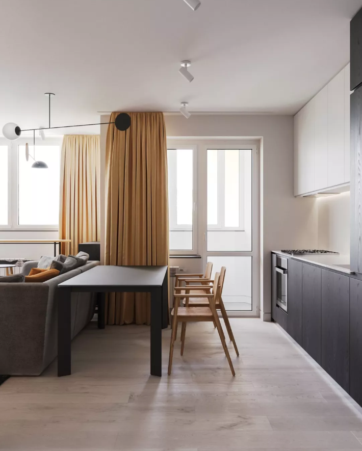 黄色如同跳动的音符 | 让这个小空间变得俏皮有趣