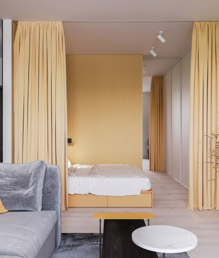 黄色如同跳动的音符 | 让这个小空间变得俏皮有趣 黄色如同跳动的音符 | 让这个小空间变得俏皮有趣