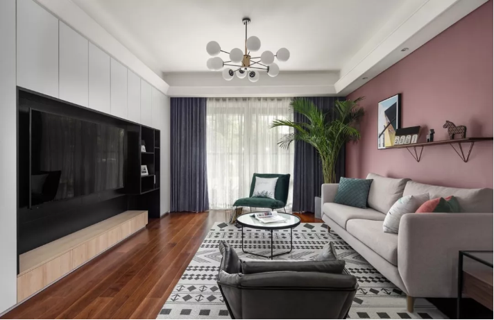 120㎡3室2厅北欧案例 | 这个撞色真的很赞！