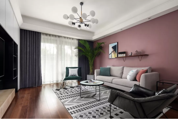 120㎡3室2厅北欧案例 | 这个撞色真的很赞！