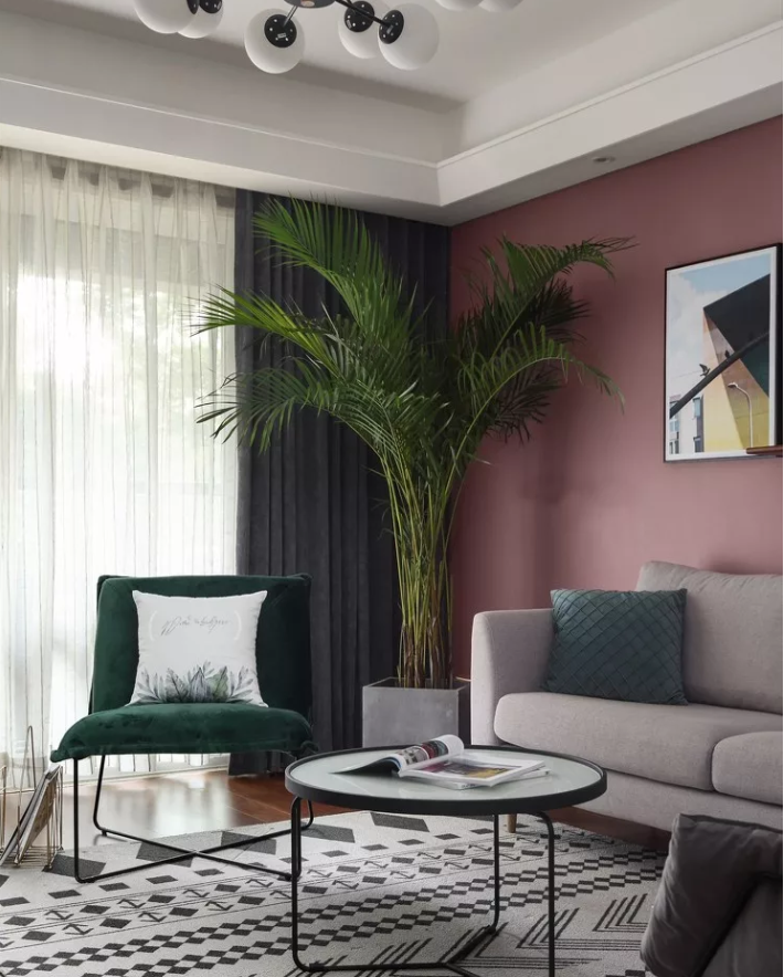 120㎡3室2厅北欧案例 | 这个撞色真的很赞！