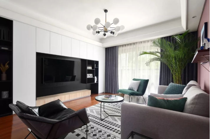 120㎡3室2厅北欧案例 | 这个撞色真的很赞！