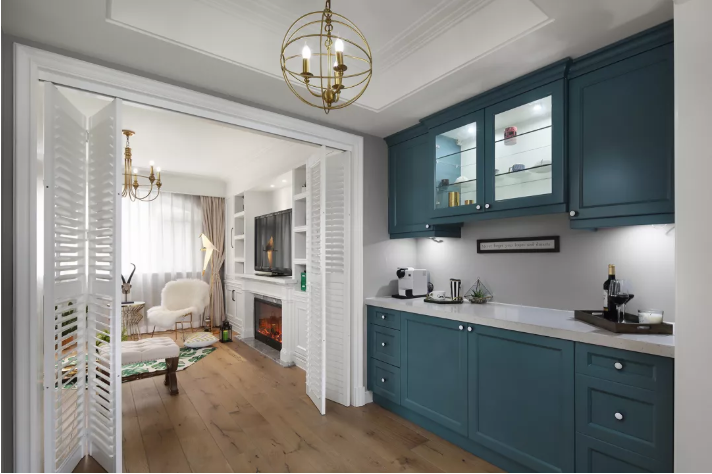 156㎡美式轻奢案例 | 书房加影音室让人羡慕不已