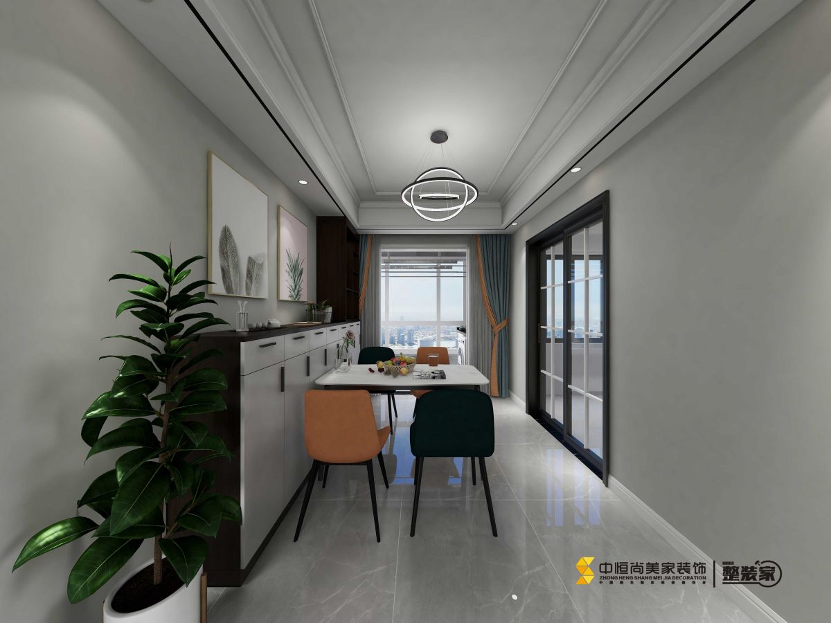 西安,西安家装,西安家装设计,西安小户型设计公司,装修案例帕提欧效果图
