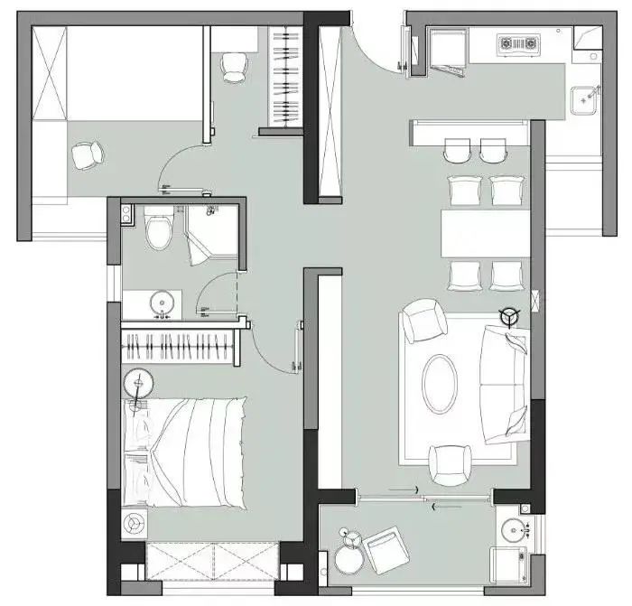 小小的空间该有的竟然一个都不少！