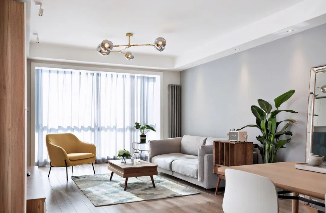 85㎡北欧，简单硬装+清新软装配色，简单装修也能打动人心！