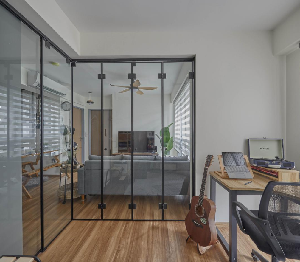 135㎡房，开放式餐厨，独立玻璃书房，幸福感满满