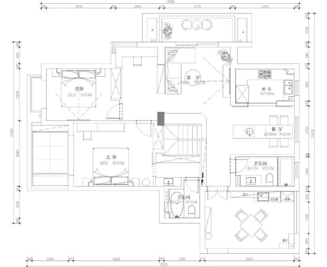 140平北欧风的跃层三居室，顶层大露台可真让人羡慕