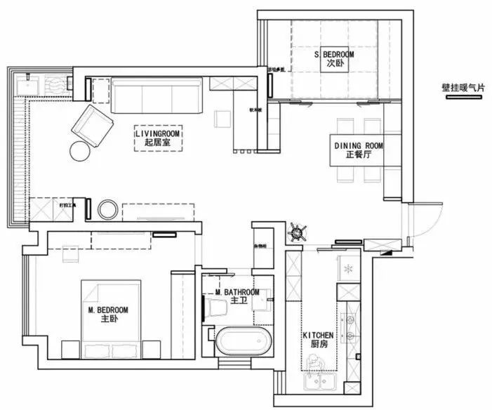 89㎡日式小两居，大爱餐厅旁的多功能榻榻米小房！
