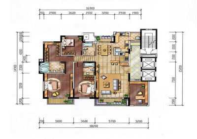 西安,西安家装,西安家装设计,西安小户型设计公司,装修方案户型：4居245平米