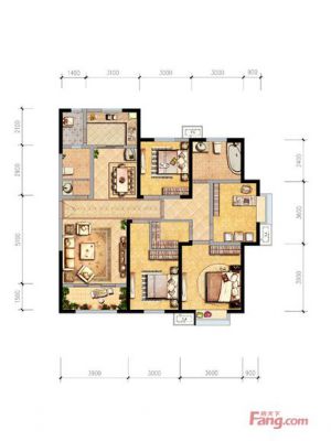 西安,西安家装,西安家装设计,西安小户型设计公司,装修方案户型：3居140平米