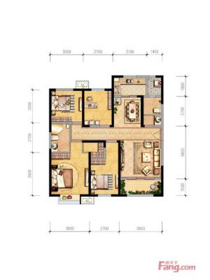 西安,西安家装,西安家装设计,西安小户型设计公司,装修方案户型：4居131平米