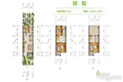 西安,西安家装,西安家装设计,西安小户型设计公司,装修方案户型：4居161平米