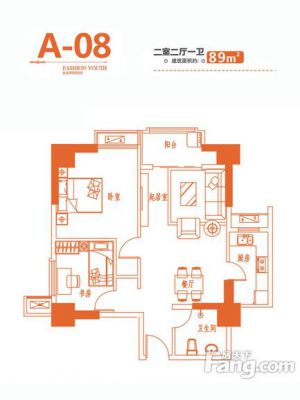 西安,西安家装,西安家装设计,西安小户型设计公司,装修方案户型：2居 89平米