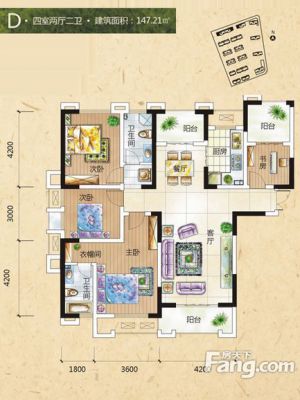 西安,西安家装,西安家装设计,西安小户型设计公司,装修方案户型：4居室147平米