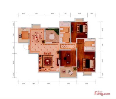 西安,西安家装,西安家装设计,西安小户型设计公司,装修方案户型：4居室139平米