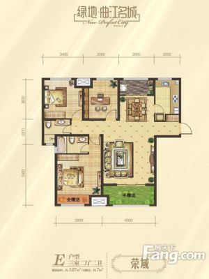 西安,西安家装,西安家装设计,西安小户型设计公司,装修方案户型：3居室127平米