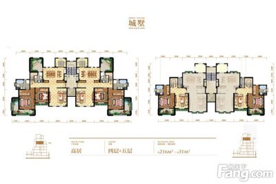西安,西安家装,西安家装设计,西安小户型设计公司,装修方案户型：4居室216平米