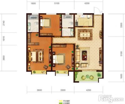 西安,西安家装,西安家装设计,西安小户型设计公司,装修方案户型：3居室100平米