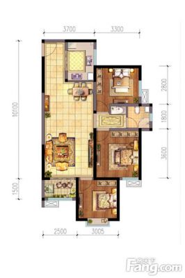 西安,西安家装,西安家装设计,西安小户型设计公司,装修方案户型：3居室101平米