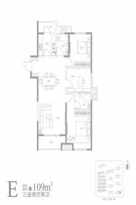 西安,西安家装,西安家装设计,西安小户型设计公司,装修方案户型：3室2厅2卫109平米