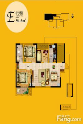 西安,西安家装,西安家装设计,西安小户型设计公司,装修方案户型：3室2厅2卫