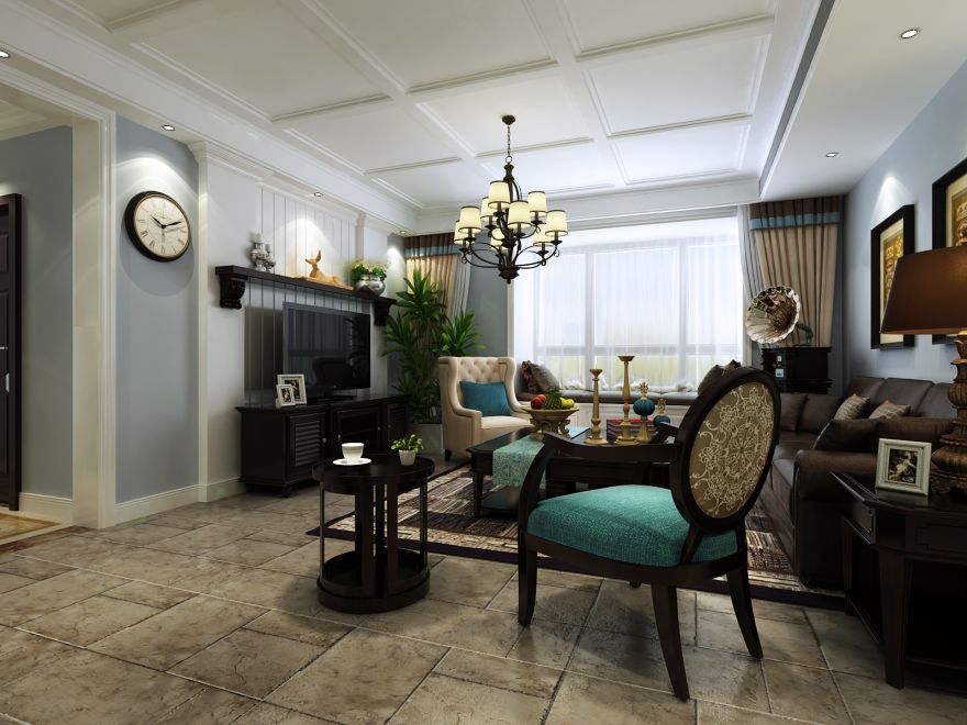 【曲江意境】160平-美式简约