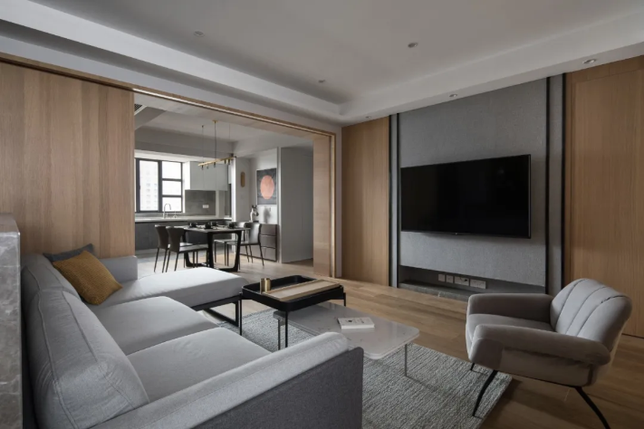 121㎡现代简约案例丨原木治愈设计