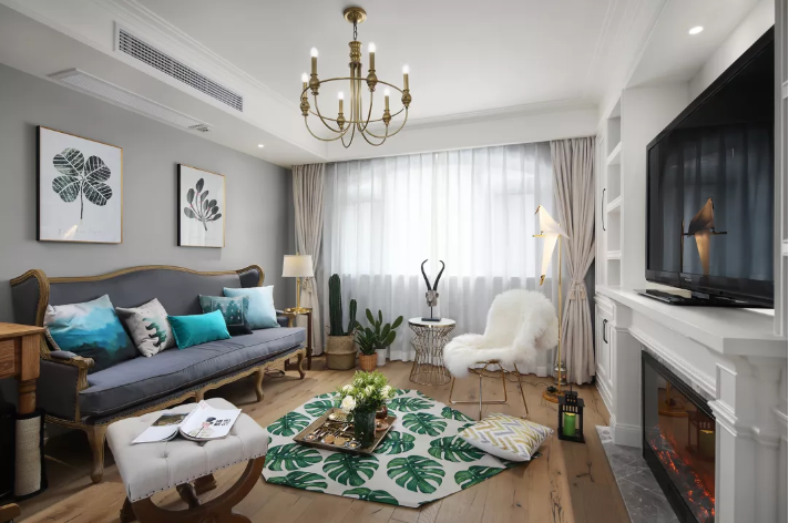 156㎡美式轻奢案例 | 书房加影音室让人羡慕不已