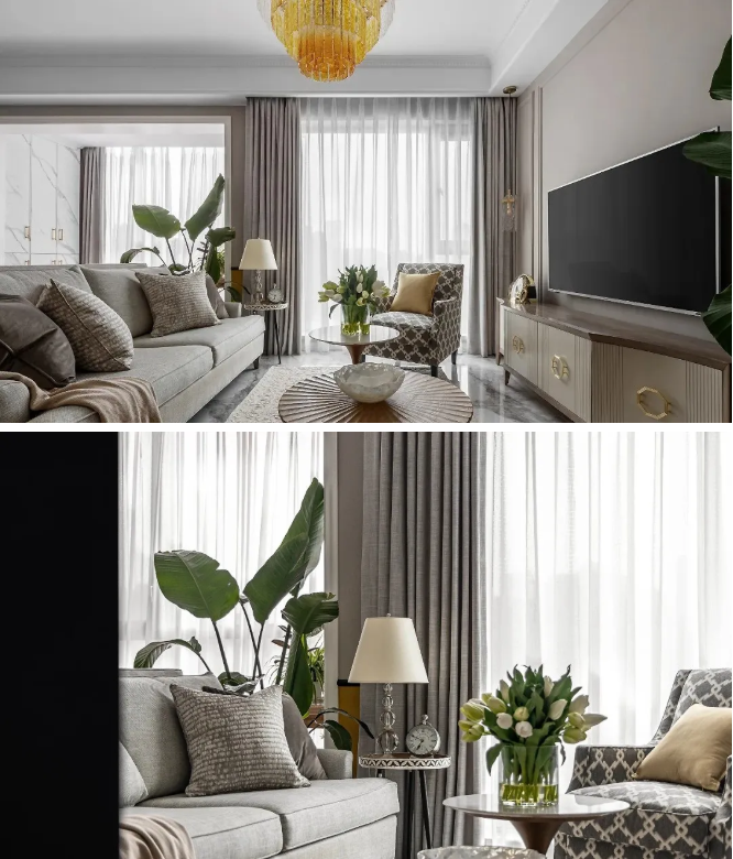 复古的元素打造出轻奢设计感