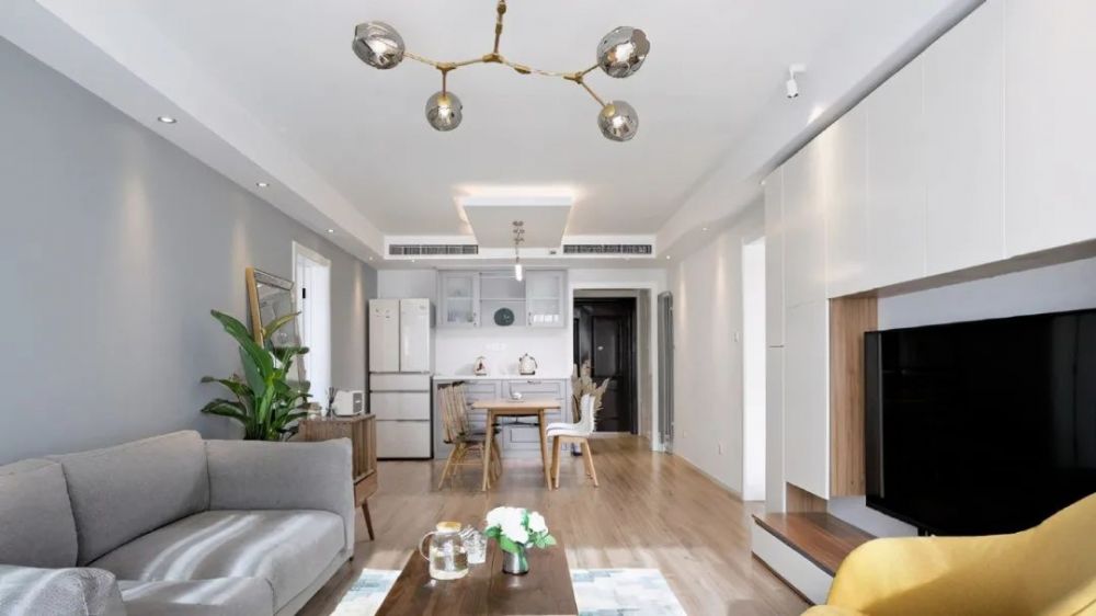 85㎡北欧，简单硬装+清新软装配色，简单装修也能打动人心！